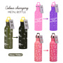 2026 New Cross-Border Single-Layer Stainless Steel Sports Water Bottle Temperature-Sensitive Color-Changing Creative Magic Cold