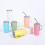 Factory Direct Supply 4oz Vacuum Insulated Stainless Steel Thermos Cup Handle Cute Design Light Foldable Portable for Car Use
