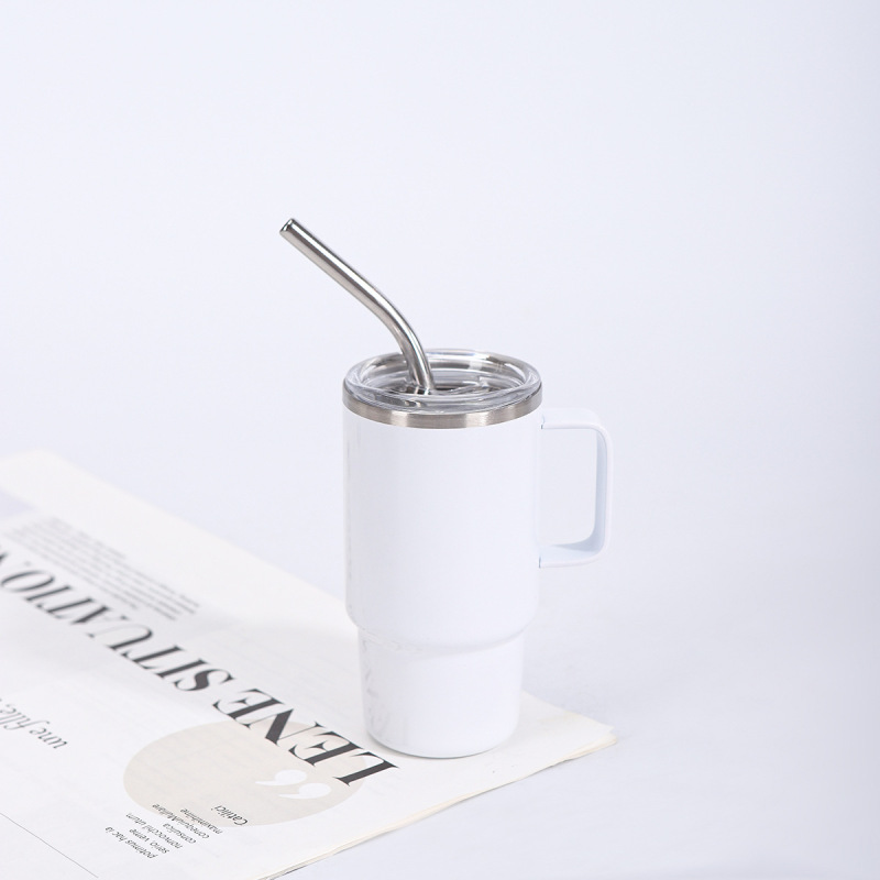 Factory Direct Supply 4oz Vacuum Insulated Stainless Steel Thermos Cup Handle Cute Design Light Foldable Portable for Car Use