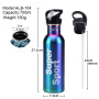 2026 Cross-Border New Classic Vacuum Insulated Stainless Steel Tie Dyeing Straw Outdoor Sports Water Bottle Portable