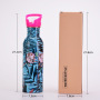 2026 Cross-Border New Classic Vacuum Insulated Stainless Steel Tie Dyeing Straw Outdoor Sports Water Bottle Portable