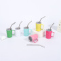 Cross-Border 3oz Mini Handle Thermos Straw Cup 304 Stainless Steel Outdoor Portable Coffee Cup Wholesale