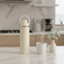 2026 Space-Saving Insulated Water Bottle Leakproof Stainless Steel, 3 Capacity Options, 24H Temperature Retention