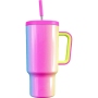LUCKCHEN Custom 30oz 40oz Stainless Steel Tumbler Double Vacuum Insulated Outdoor Mug for Straw Lid Handle for Tea Travel Mug
