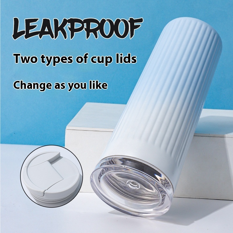 Portable Thermos Cup for Women High Color Value Double Wall Vacuum Large Capacity 304 Stainless Steel Car Office Use Coffee