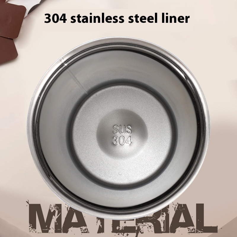 Portable Thermos Cup for Women High Color Value Double Wall Vacuum Large Capacity 304 Stainless Steel Car Office Use Coffee