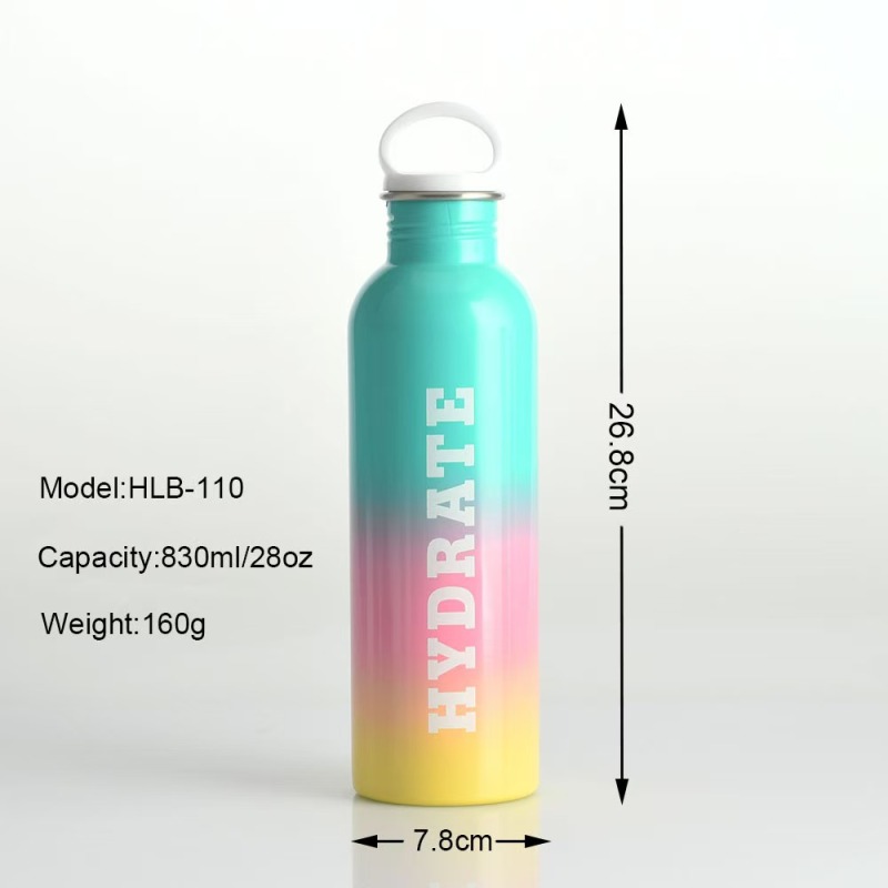 2026 New Classic Stainless Steel Vacuum Water Bottle Tassel Fur Ball Outdoor Sports Large Capacity Handle Portable