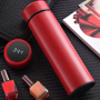 Stainless Steel Insulated Bottle With Temperature Display Lid Double Wall Water Bottle Vacuum Flask Thermal