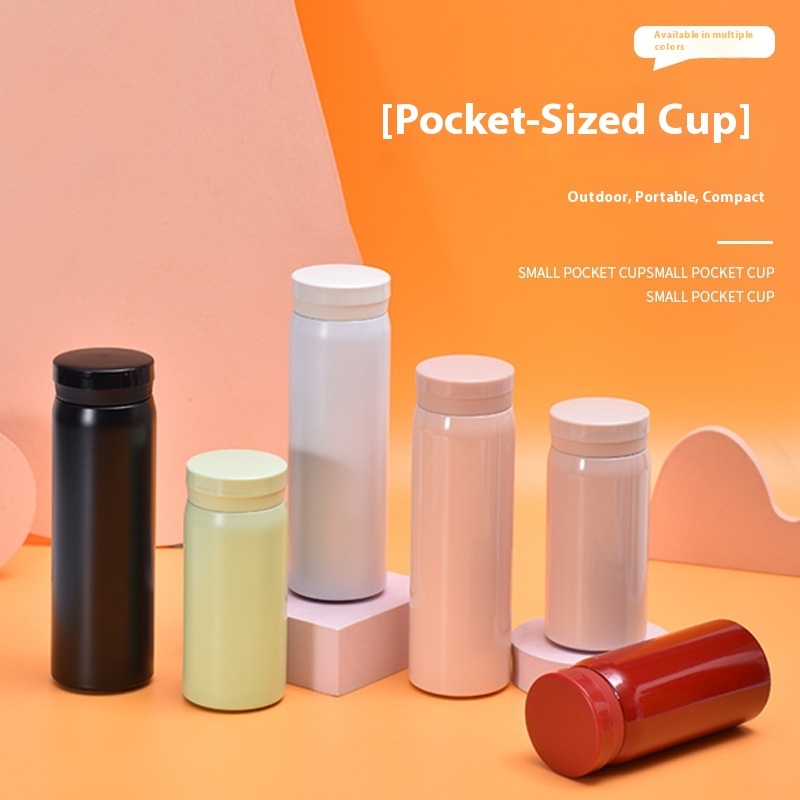 Customized Simple Mini 304 Stainless Steel Thermos Cup Portable Small Capacity Water Cup