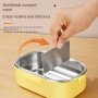 Stainless Steel Eco-friendly Portable Student Lunch Box Steamable Compartment Customized Design Modern Preservation Heatable