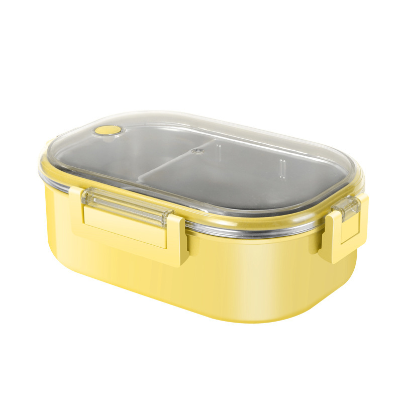 Stainless Steel Eco-friendly Portable Student Lunch Box Steamable Compartment Customized Design Modern Preservation Heatable