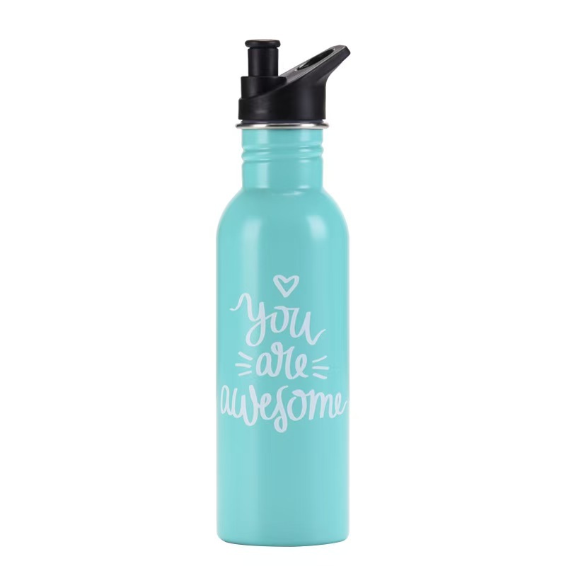 Vacuum Insulated Stainless Steel Outdoor Sports Water Bottle Lid Straw 12-24 Hours Thermal Insulation Lightweight Eco-Friendly
