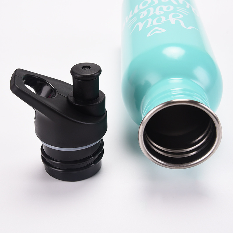 Vacuum Insulated Stainless Steel Outdoor Sports Water Bottle Lid Straw 12-24 Hours Thermal Insulation Lightweight Eco-Friendly