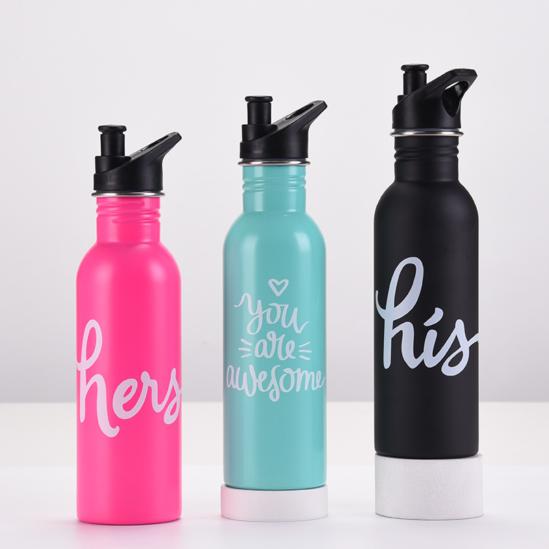 Vacuum Insulated Stainless Steel Outdoor Sports Water Bottle Lid Straw 12-24 Hours Thermal Insulation Lightweight Eco-Friendly