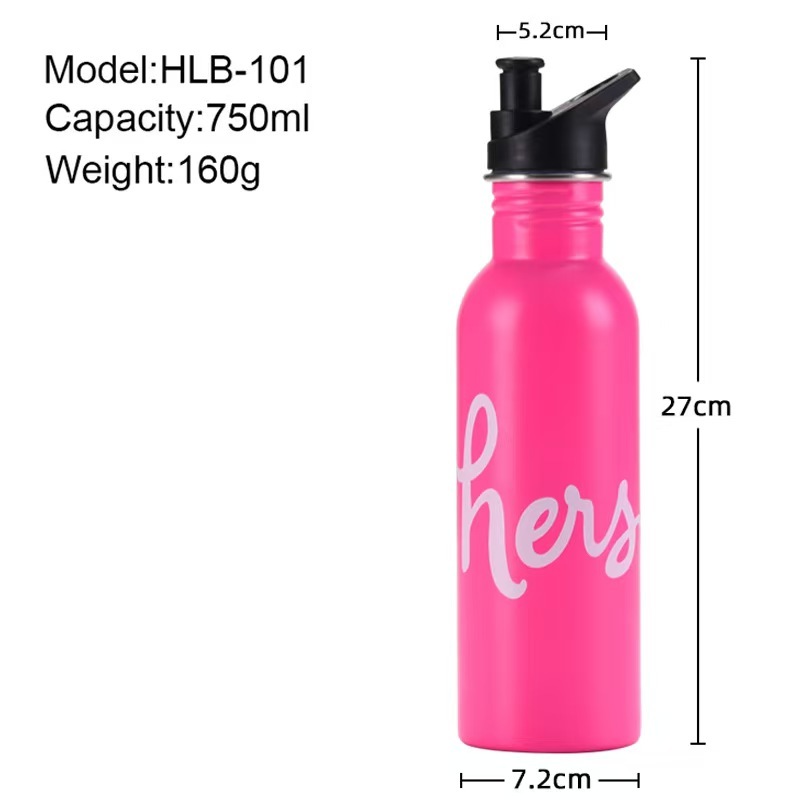 Vacuum Insulated Stainless Steel Outdoor Sports Water Bottle Lid Straw 12-24 Hours Thermal Insulation Lightweight Eco-Friendly