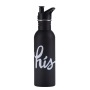 Vacuum Insulated Stainless Steel Outdoor Sports Water Bottle Lid Straw 12-24 Hours Thermal Insulation Lightweight Eco-Friendly