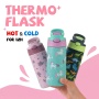 Unicorn Lovely 360ml/12oz Double Wall Stainless Steel Kids Water Flask Portable Vacuum Insulated School Thermos Bottle