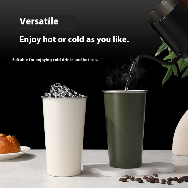 Modern Design 304 Stainless Steel Straight Drinking Cup Vacuum Beer & Car Cup for Household Use for Camping