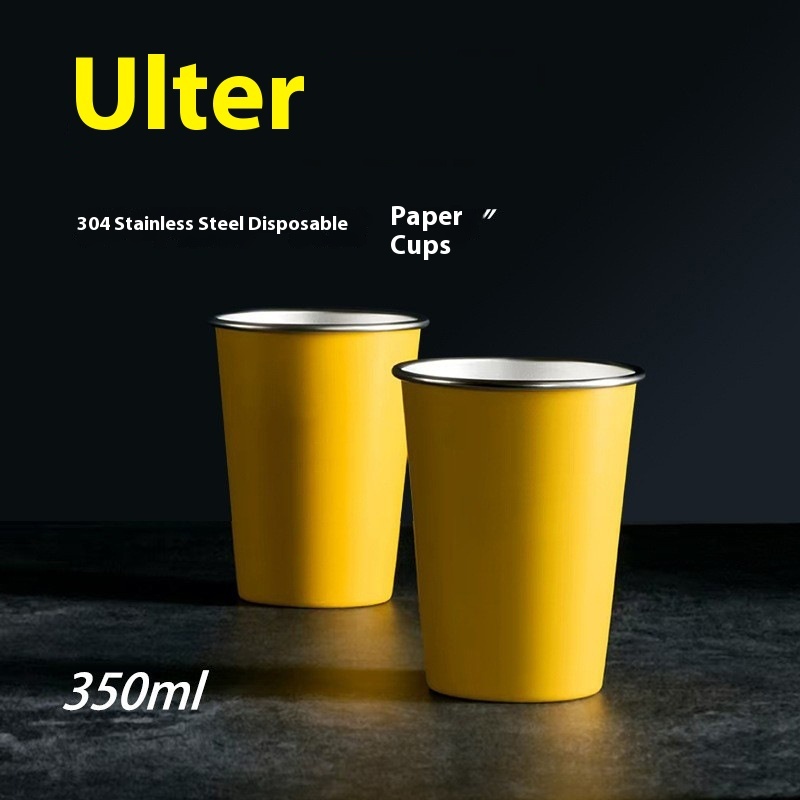 Modern Design 304 Stainless Steel Straight Drinking Cup Vacuum Beer & Car Cup for Household Use for Camping