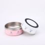 Modern Double Layer Stainless Steel Dog/Cat Bowl Non-Slip & Anti-Tipping Printed Pattern for Drinkware Perfect Business Gift