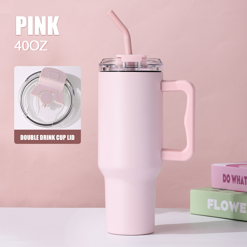 Modern New Leak Proof Travel Sport Blank Tumbler Stainless Steel 40oz Travel Tumbler With Handle and Straw