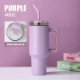 Modern New Leak Proof Travel Sport Blank Tumbler Stainless Steel 40oz Travel Tumbler With Handle and Straw