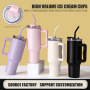 Modern New Leak Proof Travel Sport Blank Tumbler Stainless Steel 40oz Travel Tumbler With Handle and Straw
