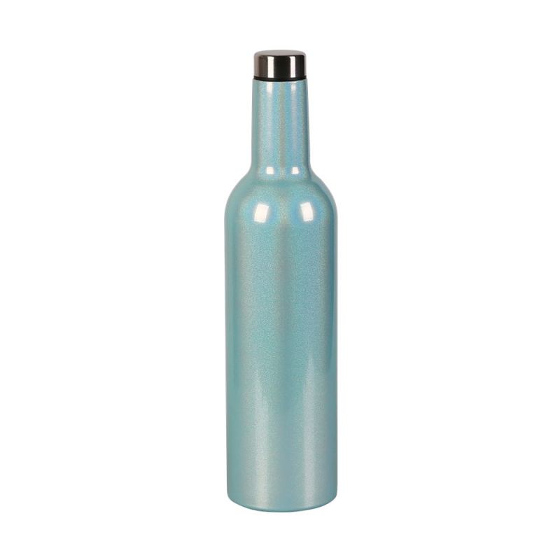 LUCKCHEN 500ml/750ml Stainless Steel Wine Tumbler Double Wall Insulated Wine Bottle Vacuum Flask Tumbler BPA Free Water Bottle