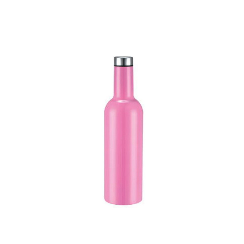 LUCKCHEN 500ml/750ml Stainless Steel Wine Tumbler Double Wall Insulated Wine Bottle Vacuum Flask Tumbler BPA Free Water Bottle