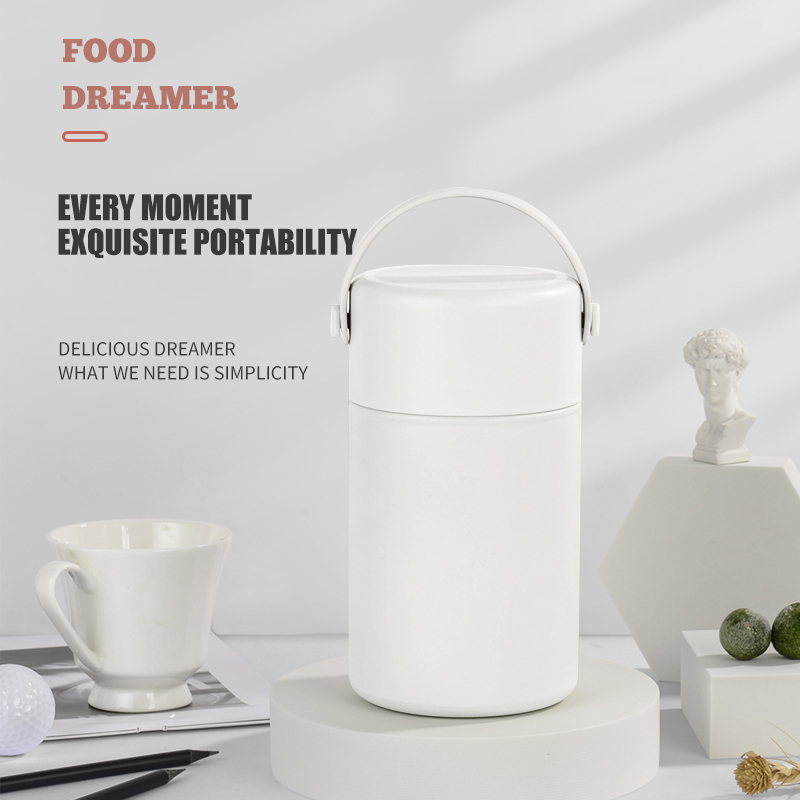 850ML Large Capacity Stainless Steel Thermal Flask Vacuum Insulated Lunch Container Wide Mouth Hot Food Jar