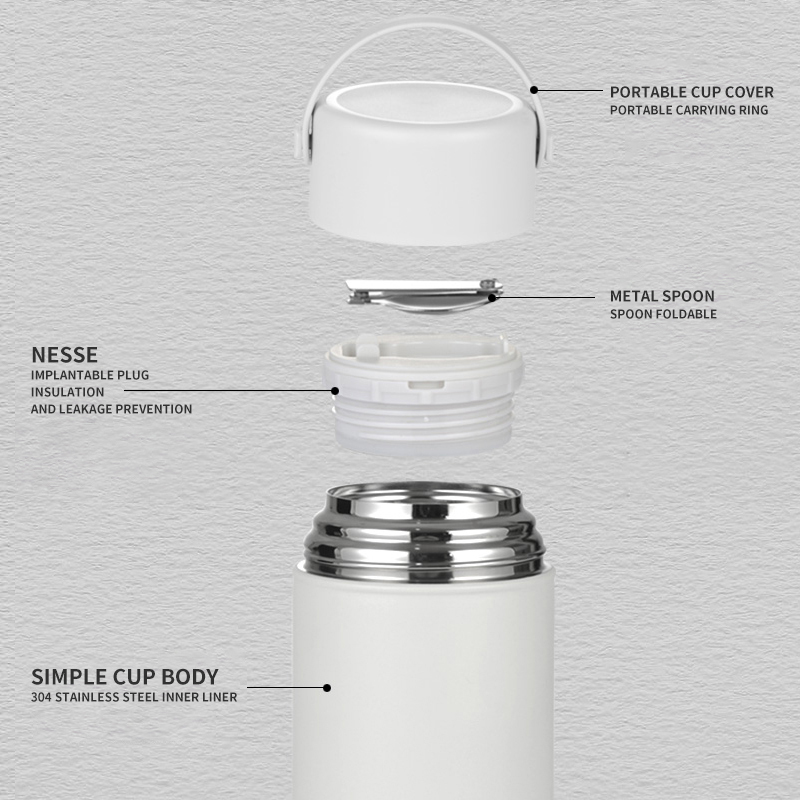 850ML Large Capacity Stainless Steel Thermal Flask Vacuum Insulated Lunch Container Wide Mouth Hot Food Jar