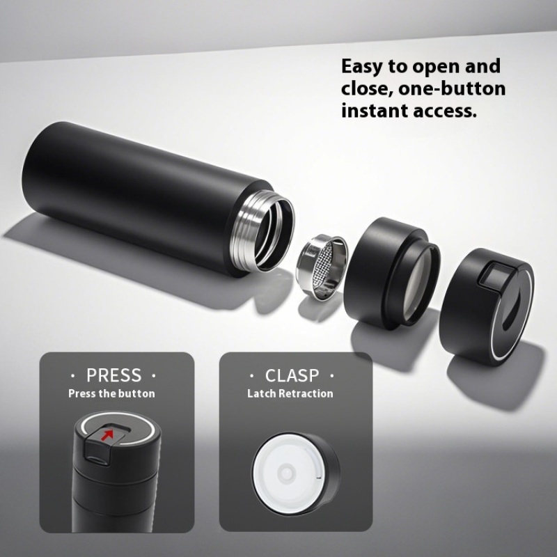 Stainless Steel 316 Vacuum Thermos Cup Quick Water Cup Tea Separation High Color Value for Men's Women's Business Gift