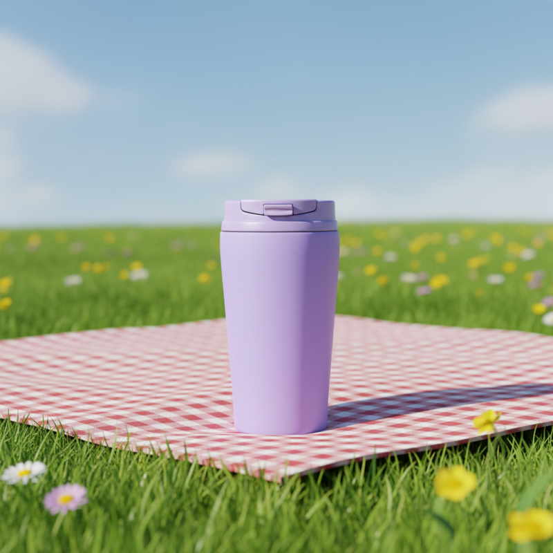 Threaded Inclined Cup with Adjustable Capacity Customizable Design Easy Carry & Leakproof