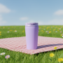 Threaded Inclined Cup with Adjustable Capacity Customizable Design Easy Carry & Leakproof