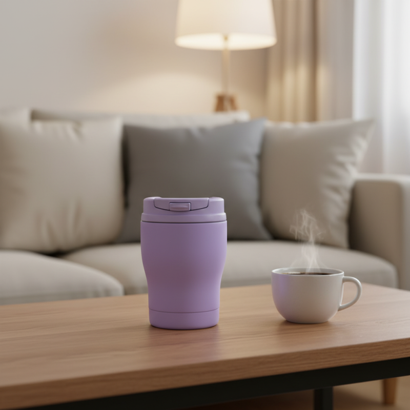 Threaded Inclined Cup with Adjustable Capacity Customizable Design Easy Carry & Leakproof