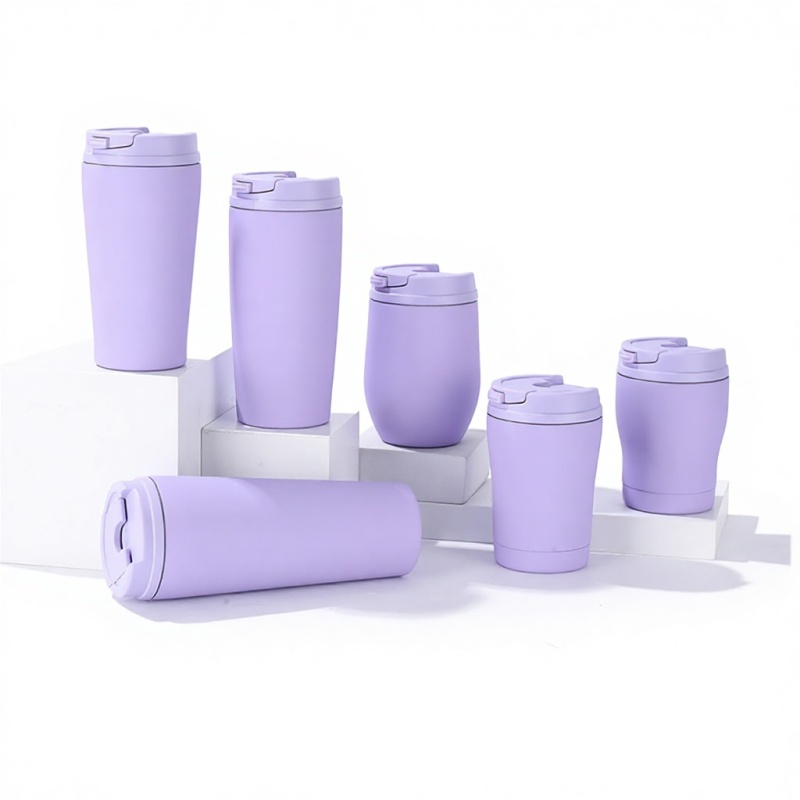 Threaded Inclined Cup with Adjustable Capacity Customizable Design Easy Carry & Leakproof