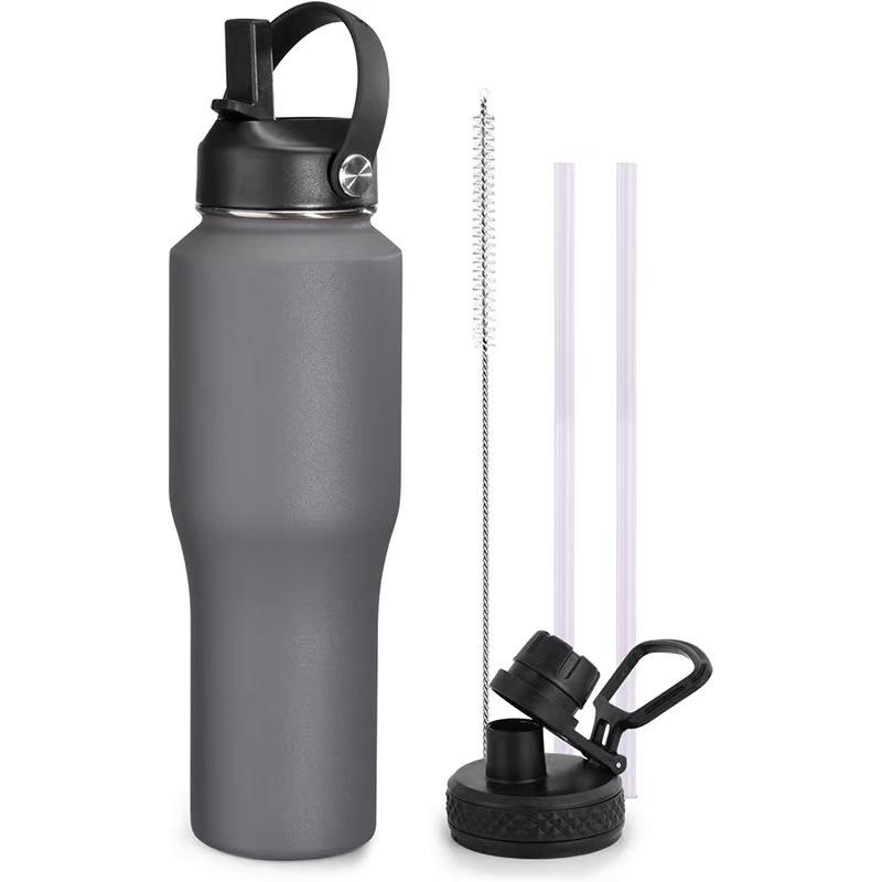 Classic Vacuum Insulated Stainless Steel 960ml Outdoor Car Cup with Handgrip Eco-Friendly Design