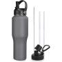 Classic Vacuum Insulated Stainless Steel 960ml Outdoor Car Cup with Handgrip Eco-Friendly Design