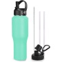 Classic Vacuum Insulated Stainless Steel 960ml Outdoor Car Cup with Handgrip Eco-Friendly Design