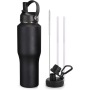 Classic Vacuum Insulated Stainless Steel 960ml Outdoor Car Cup with Handgrip Eco-Friendly Design