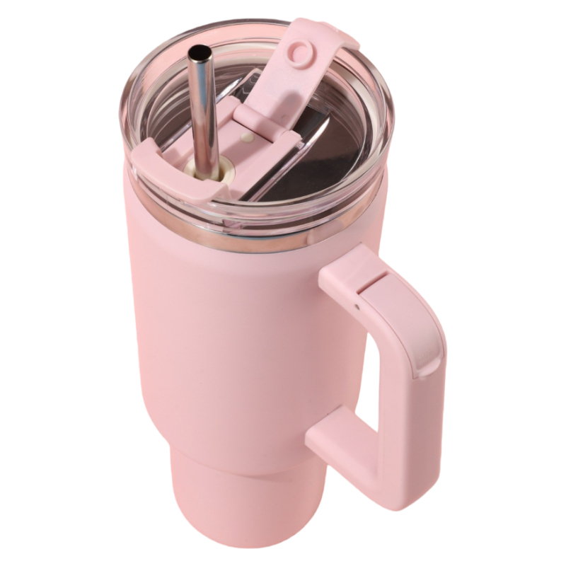 Wholesale Bulk 25oz/30oz/40oz Stainless Steel Insulated Car Cups Double Wall Custom Logo Coffee Tumblers with Hidden Straw