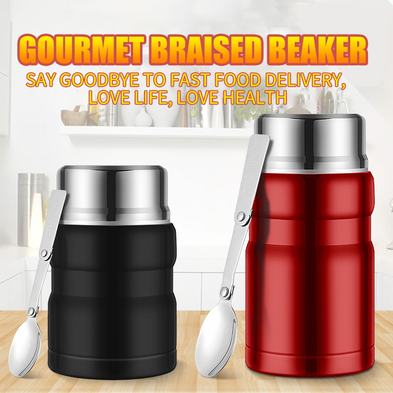 500ML/750ML Vacuum Thermos Food Warmer Container Thermos Lunch Box Insulated Stainless Steel Termos Food Flask