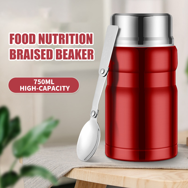 500ML/750ML Vacuum Thermos Food Warmer Container Thermos Lunch Box Insulated Stainless Steel Termos Food Flask