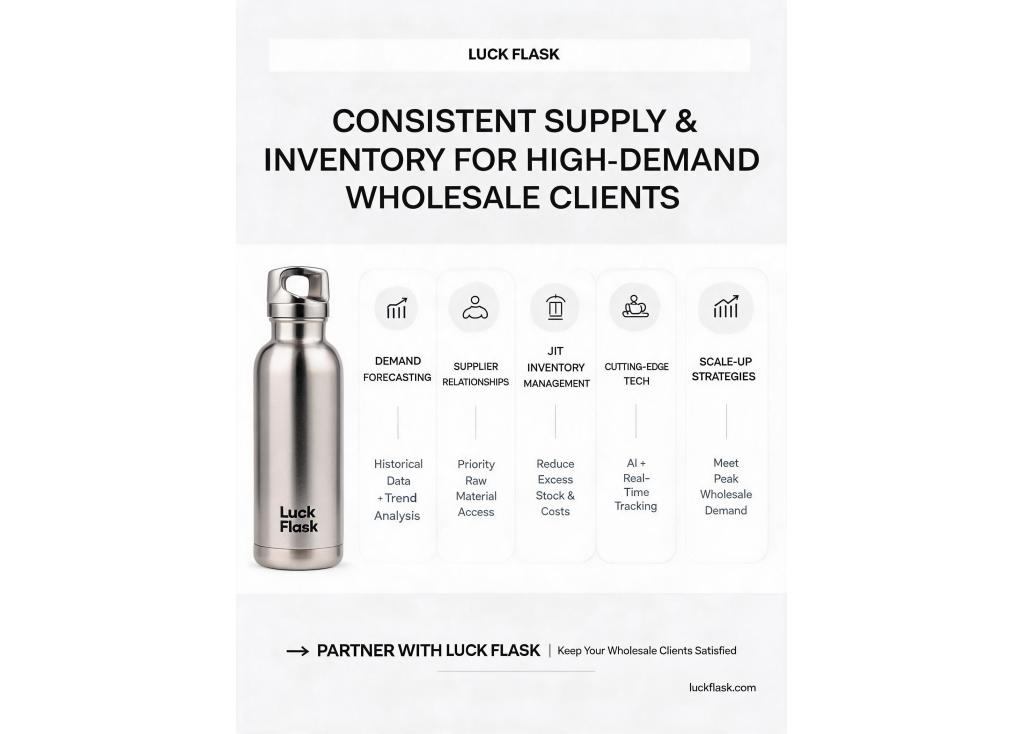How do manufacturers ensure consistent supply and inventory for high-demand wholesale clients?