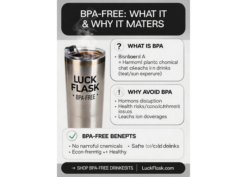 What does BPA-Free mean and why is it important for drink bottles and tumblers?