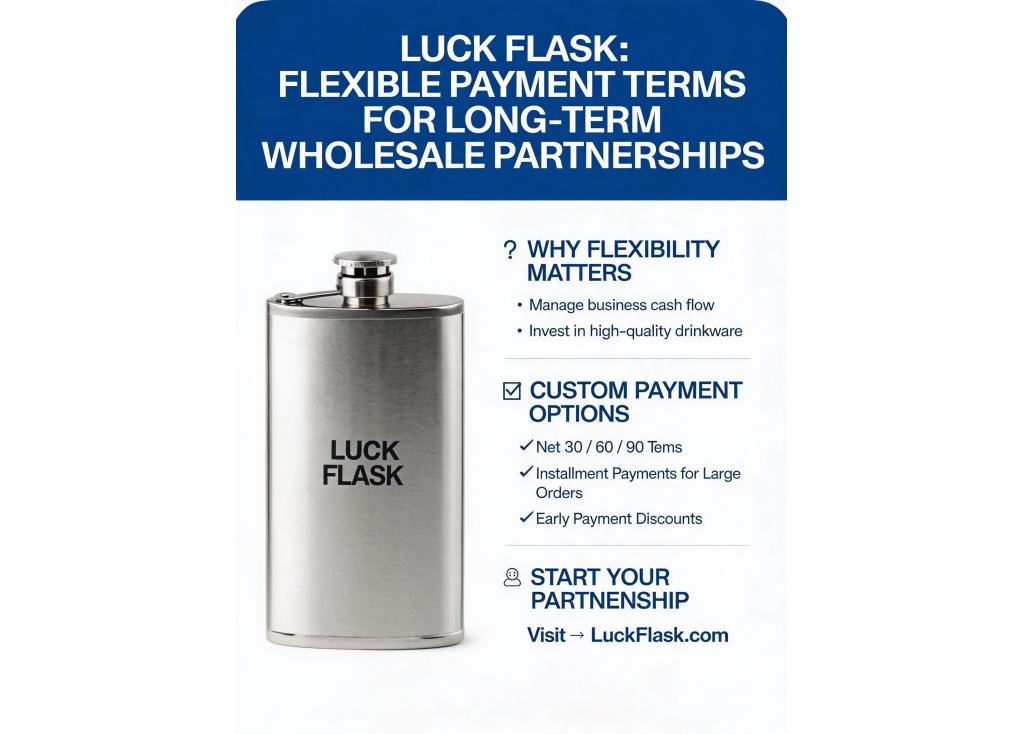 Are there flexible payment terms for long-term wholesale partnerships with drinkware factories?