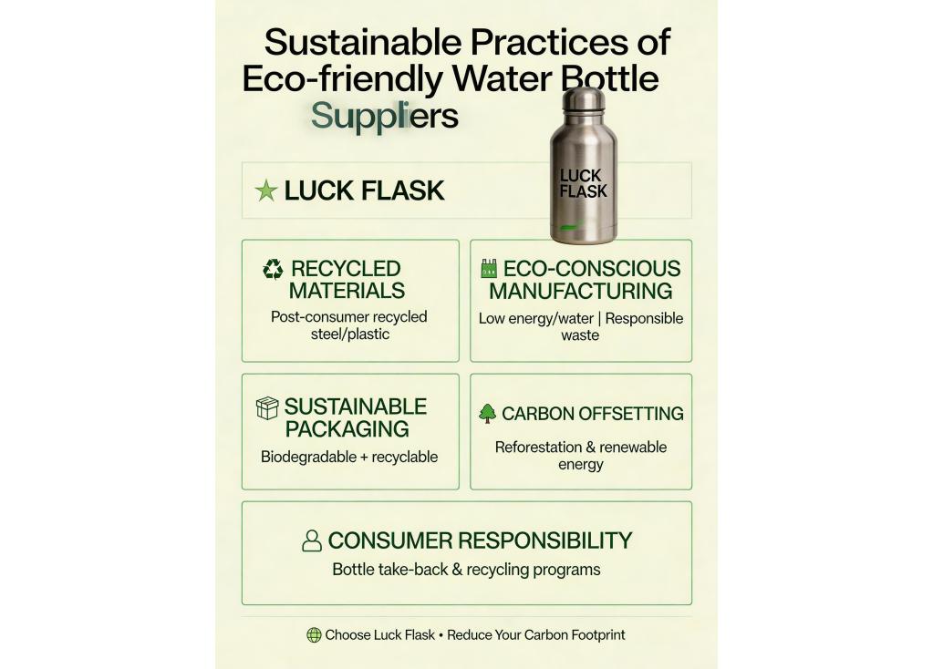 What sustainable practices are implemented by eco-friendly water bottle suppliers?
