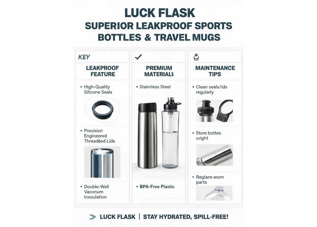 How to achieve superior leakproof performance in sports water bottles and travel mugs?