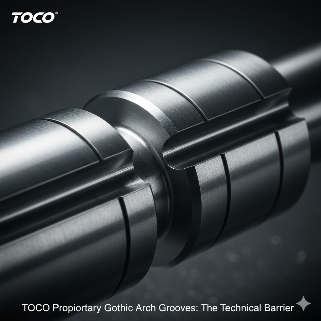 Toco Proprietary Gothic Arch Grooves