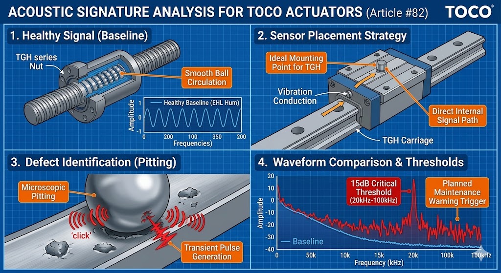 Acoustic Signature Analysis for TOCO Actuators